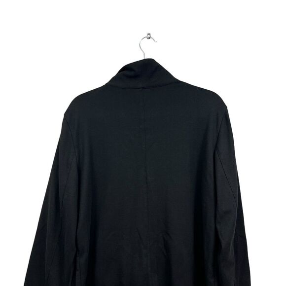 Nomadic Traders Womens Cardigan Sweater‎ Mock Collar Pockets Zip Up Black Sz XL - Picture 5 of 5